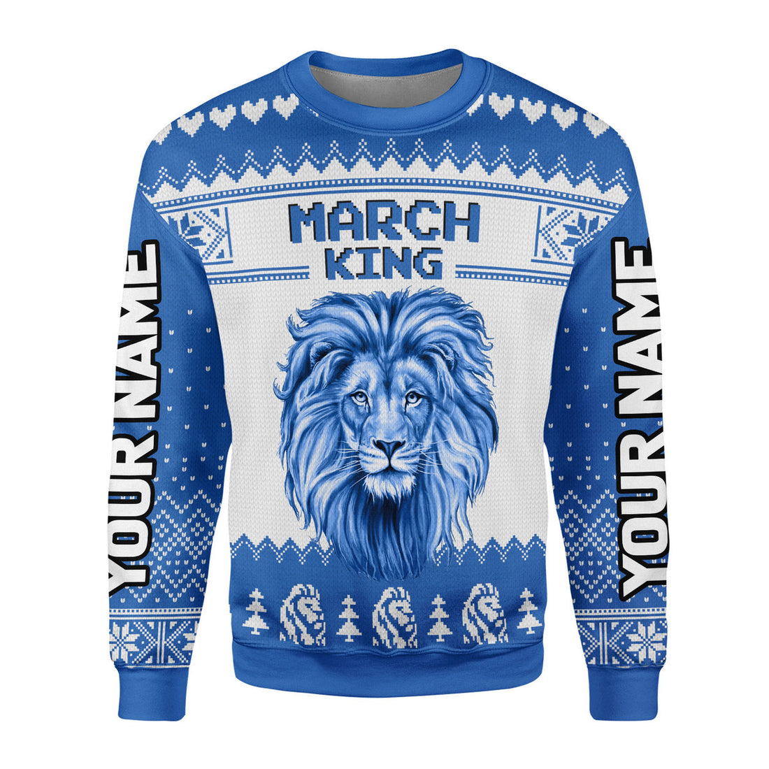 CustomsPig Personalized Ugly Sweater March Guy All Over Printed