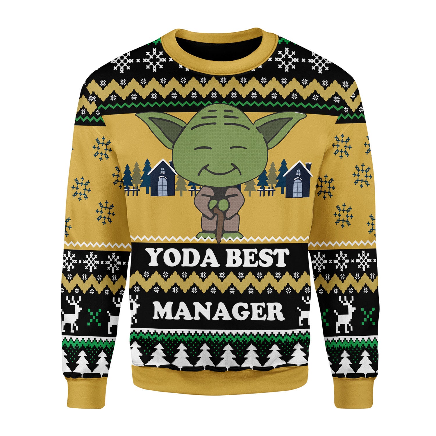 Customspig Christmas Sweater Yoda Best Custom Profession  3D Apparel