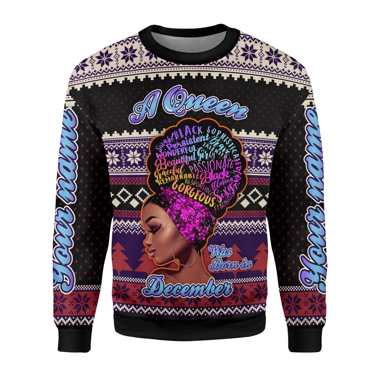 Personalized Tracksuit December Girl All Over Printed