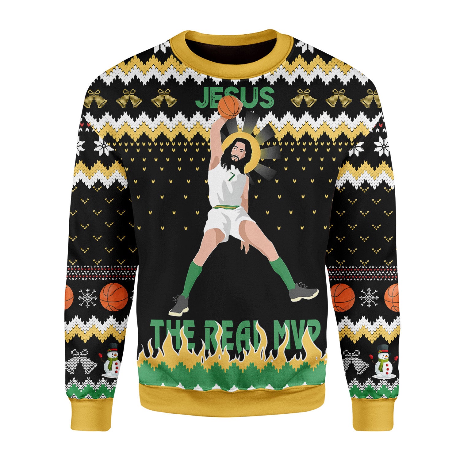 Customspig Christmas Sweater The Real MVP 3D Apparel