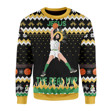 Customspig Christmas Sweater The Real MVP 3D Apparel