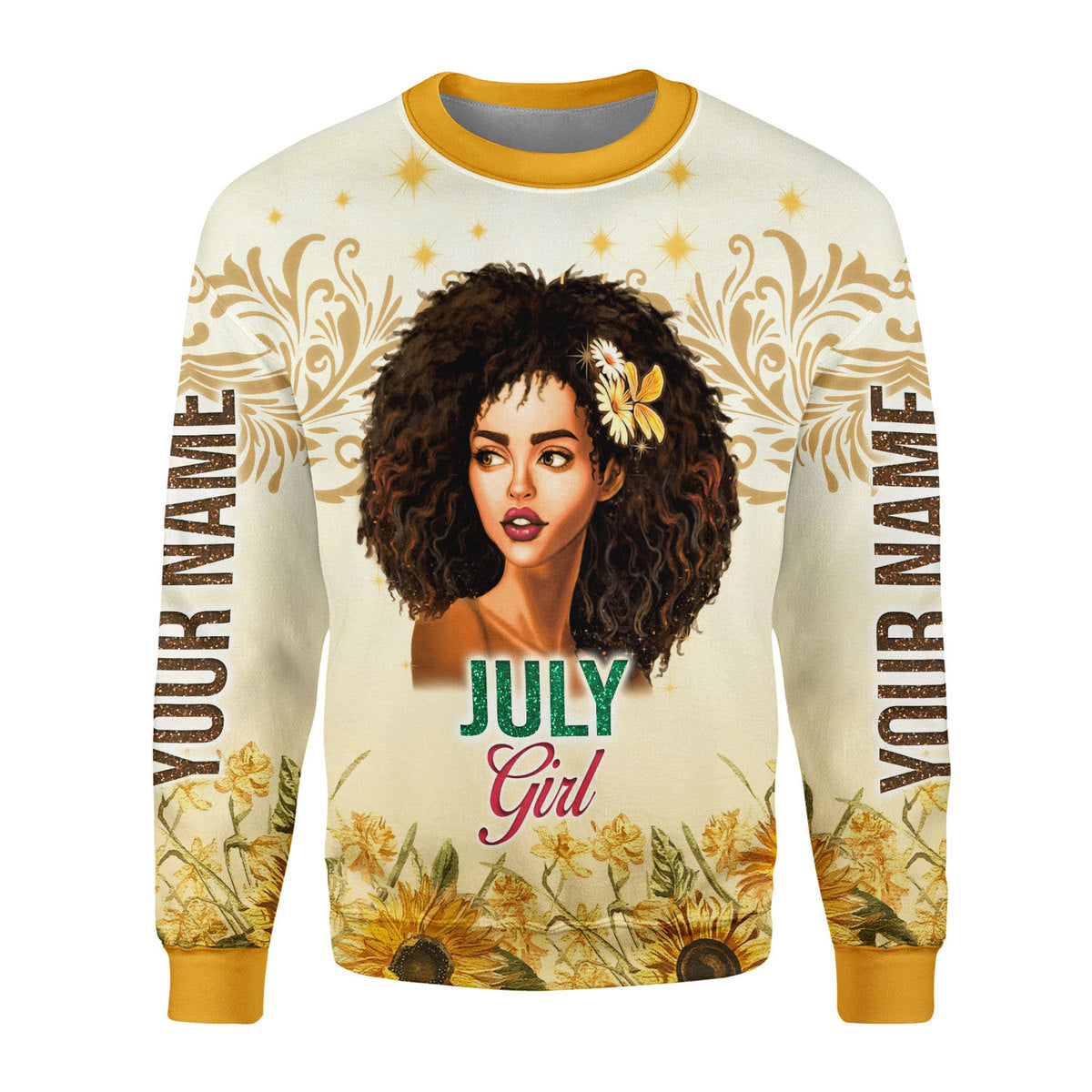 Personalized Tracksuit July Girl All Over Printed