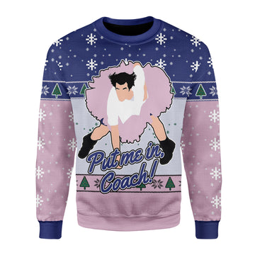 Customspig Christmas Sweater Put Me In Coach 3D Apparel