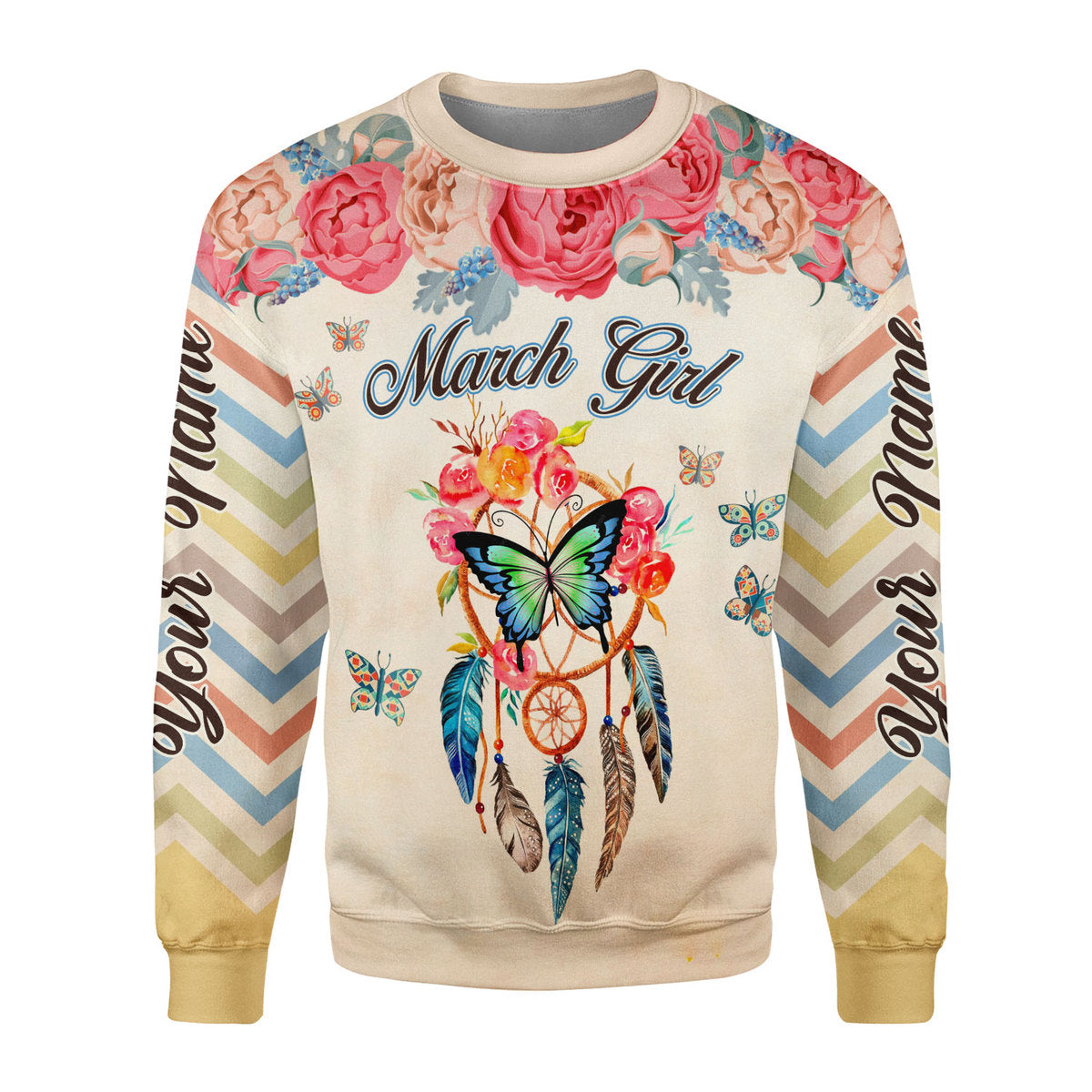 CustomsPig Personalized Tops March Girl All Over Printed