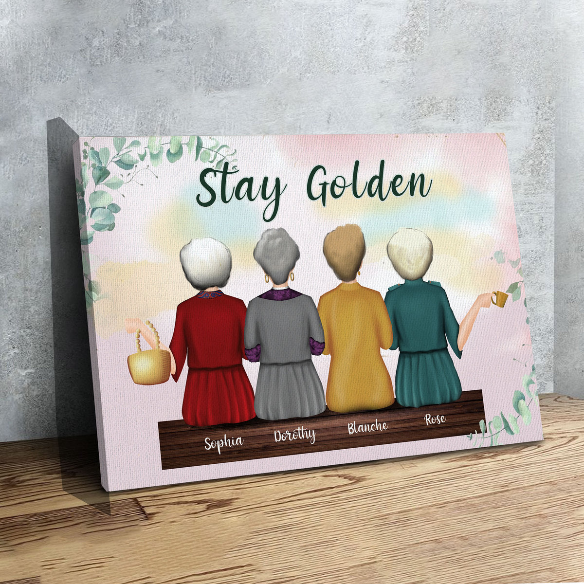 Customized Canvas Poster Wall Art Thank You For Being Friends