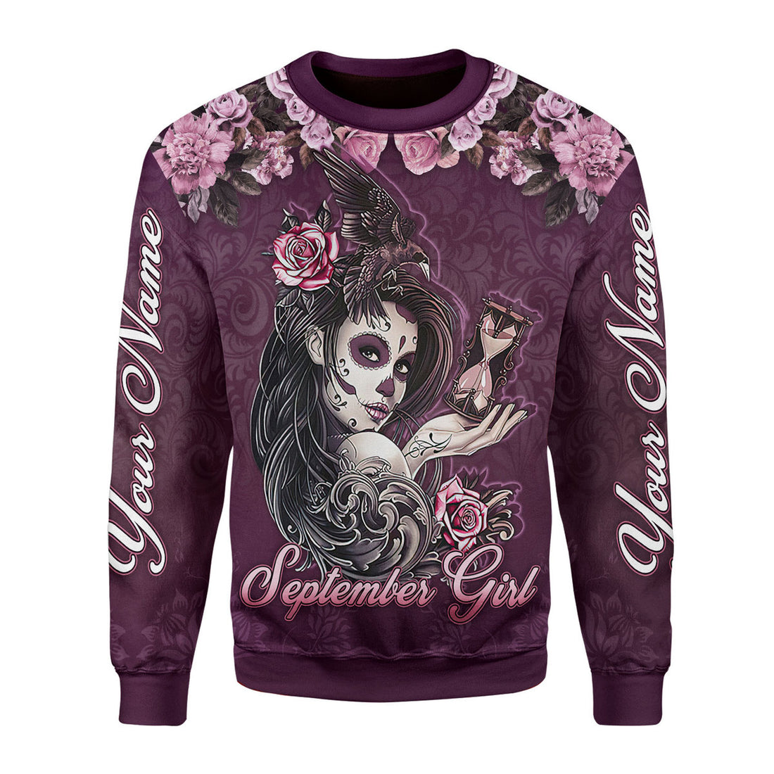 Customspig Personalized Ugly Sweater September Girl 3D Apparel