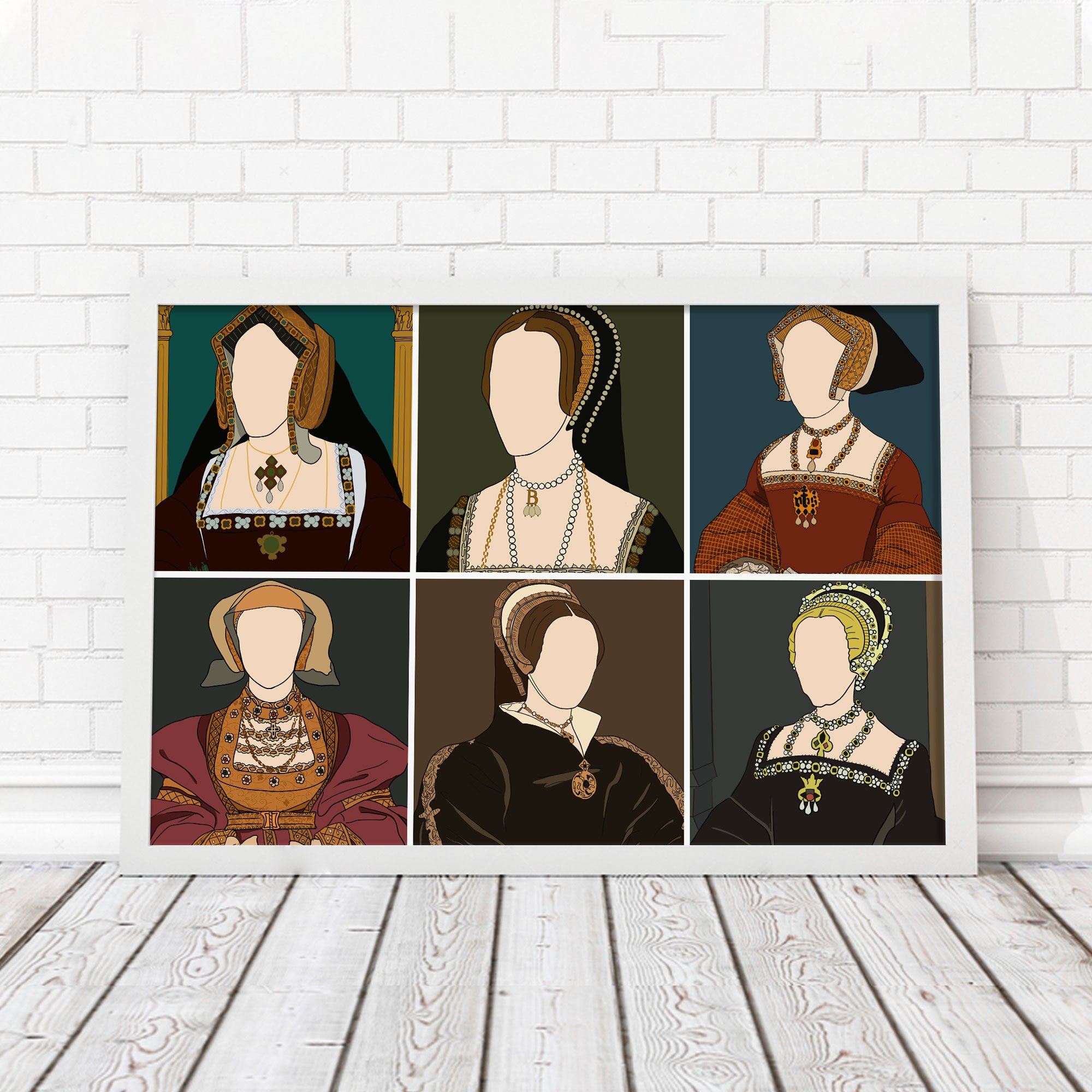 Six Wives of Henry VIII - Drawing Poster