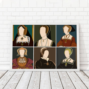 Six Wives of Henry VIII - Drawing Poster