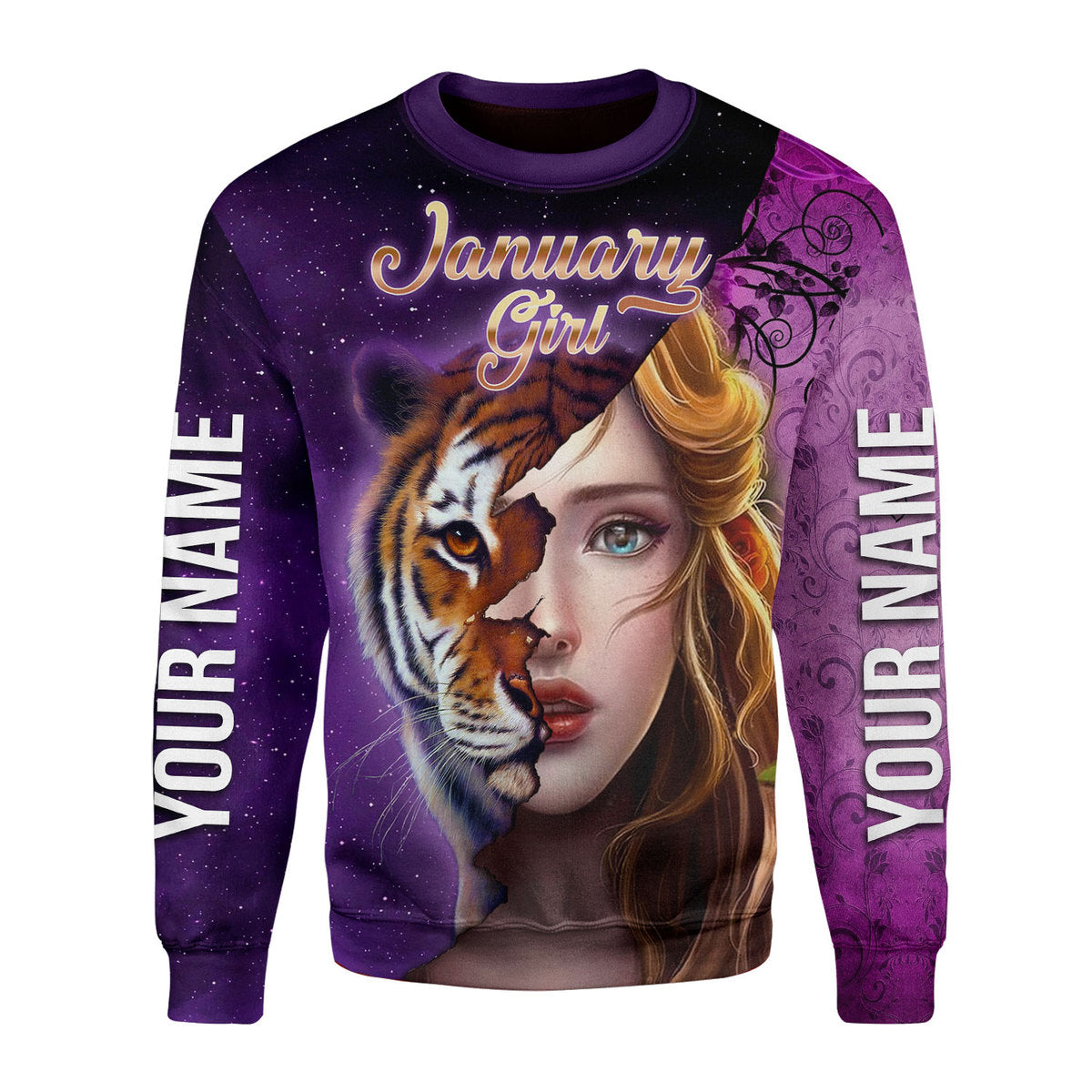 CustomsPig Personalized Ugly Sweater As A January Girl All Over Printed
