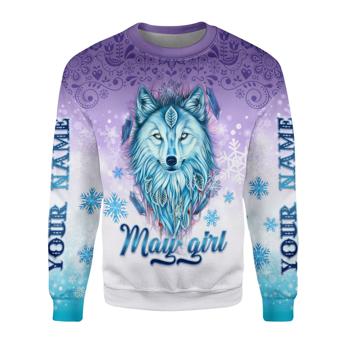 CustomsPig Personalized Ugly Sweater I'm A May Queen All Over Printed