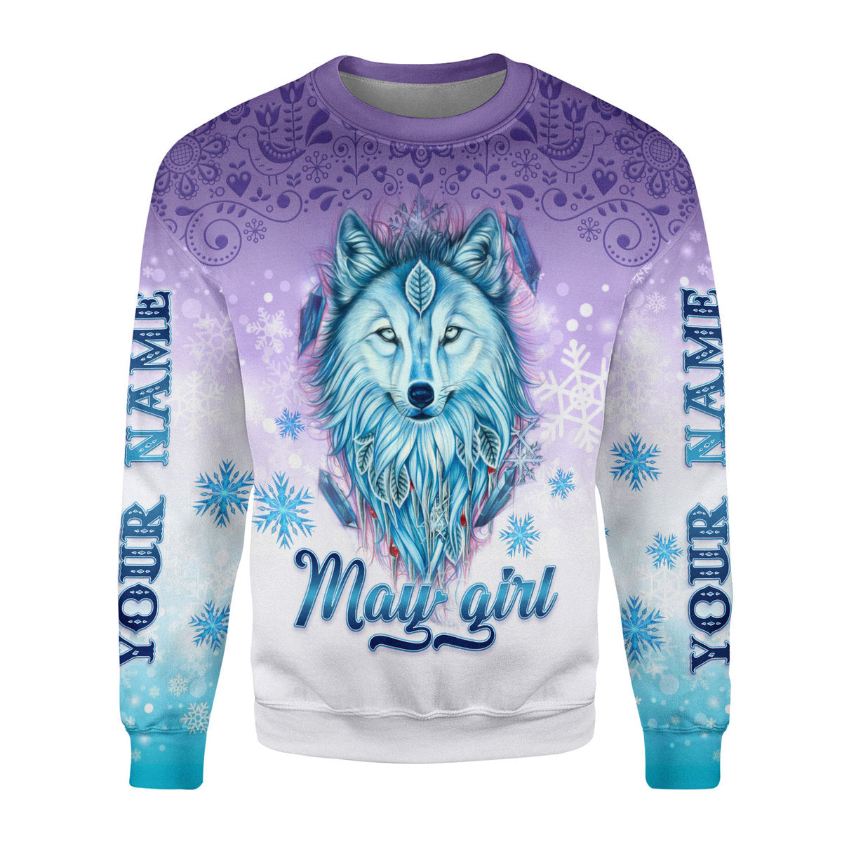 CustomsPig Personalized Ugly Sweater I'm A May Queen All Over Printed