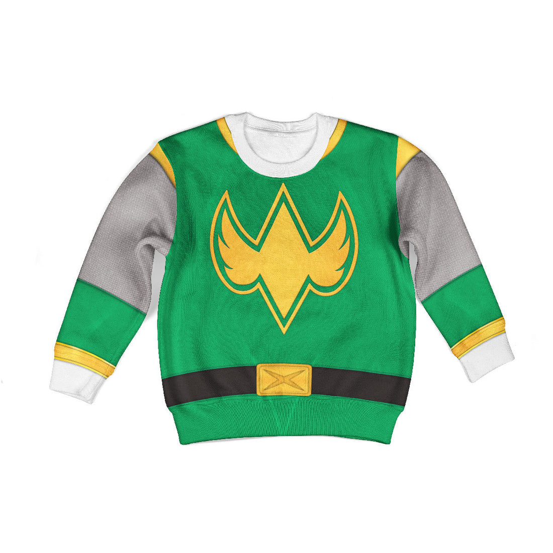 CustomsPig Power Rangers Ninja Storm Green Ranger Costumes Hoodie Sweatshirt T-shirt Kid Tops