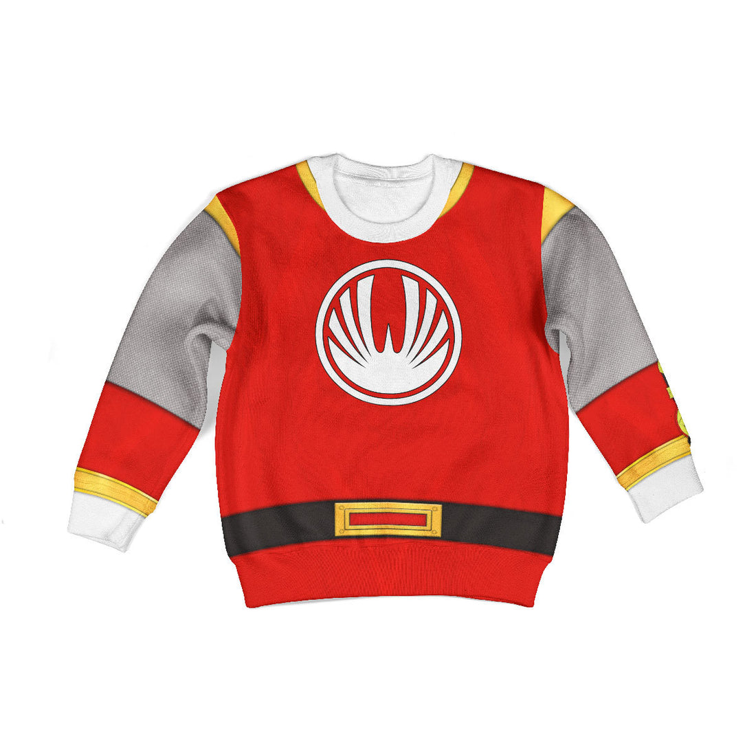 CustomsPig Power Rangers Ninja Storm Red Ranger Costumes Hoodie Sweatshirt T-shirt Kid Tops