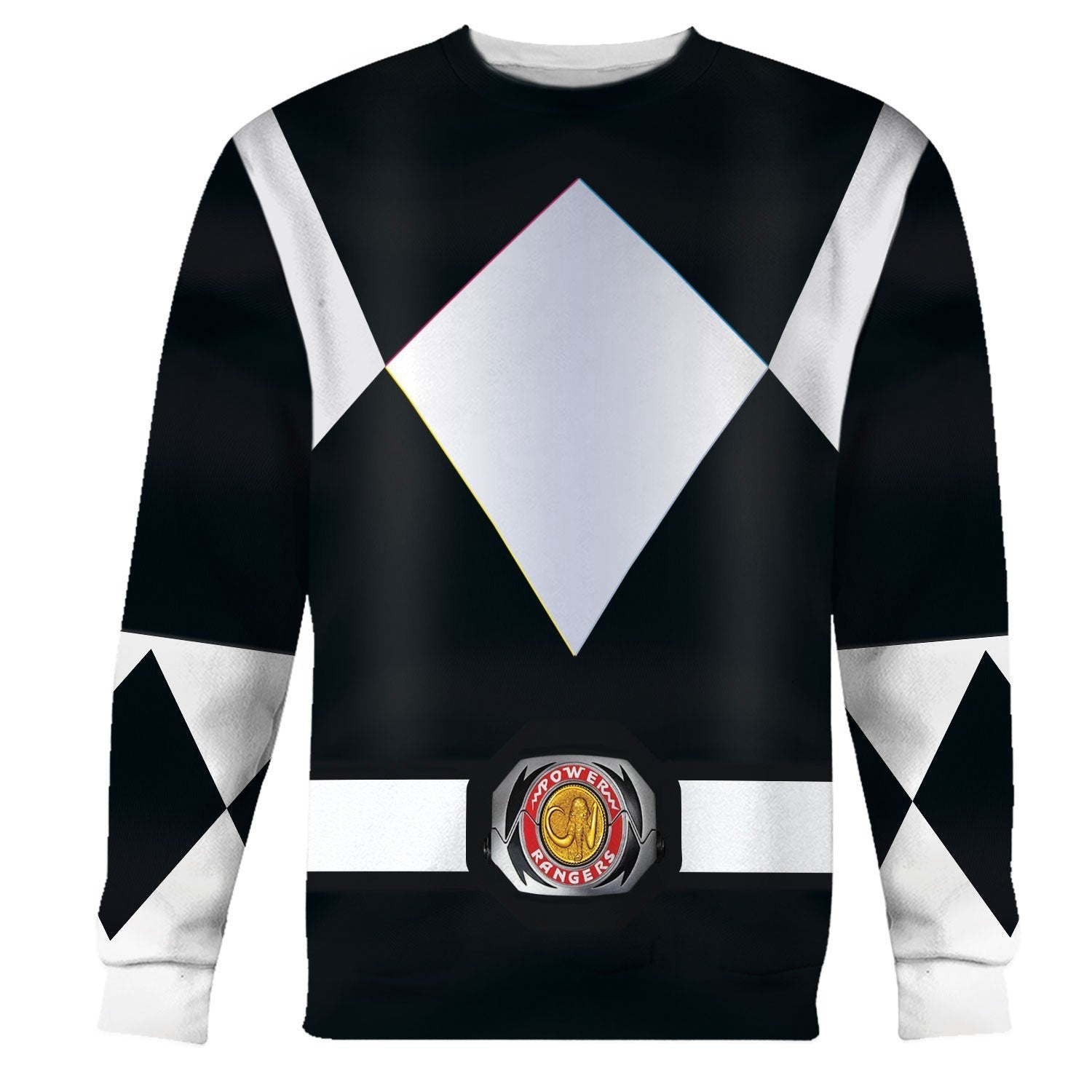 Black Ranger Mmpr Long Sleeves / S Qm44