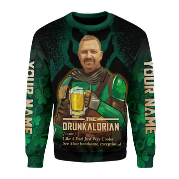 Customized Photos Long Sleeves Drunkalorian Just Like A Dad Just Way Cooler