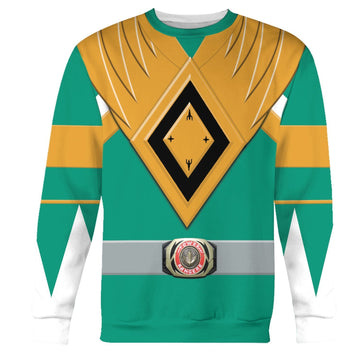 Green Ranger Legacy Mmpr Long Sleeves / S Qm12