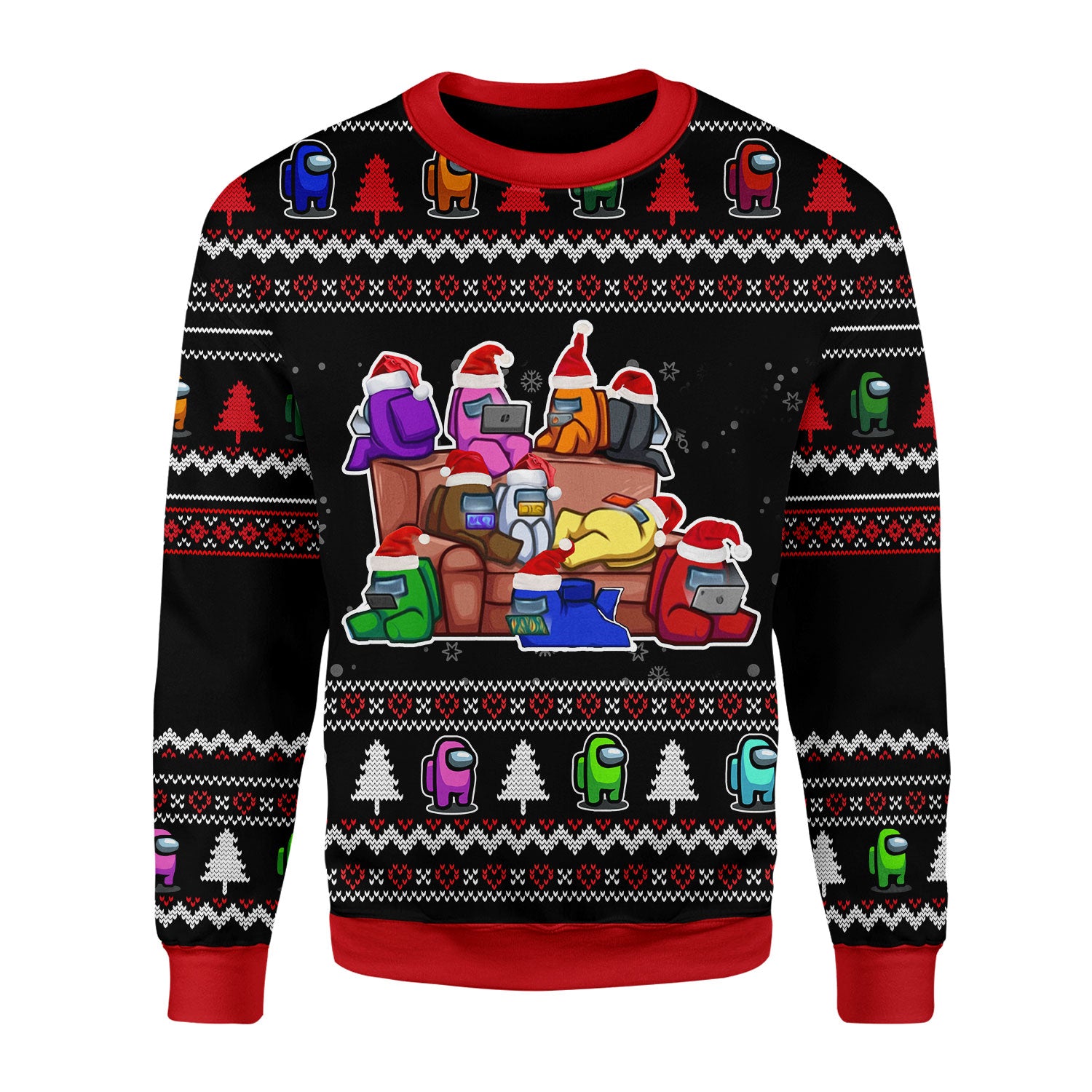 Customspig Christmas Sweater Among Us 3D Apparel