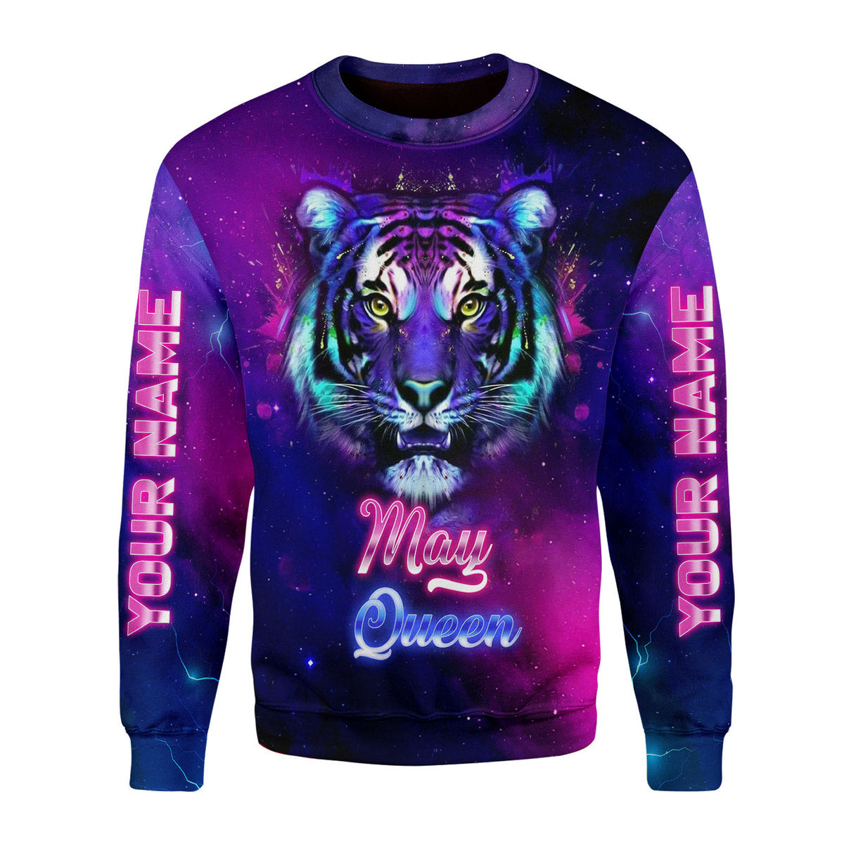 CustomsPig Personalized Ugly Sweater May Queen All Over Printed