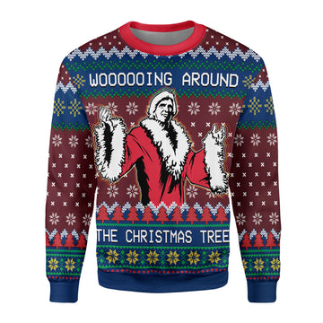 Customspig Christmas Sweater Faux Knit Ric Flair 3D Apparel