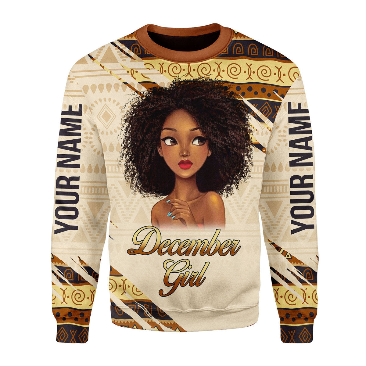 CustomsPig Personalized  Tops  December Girl All Over Printed