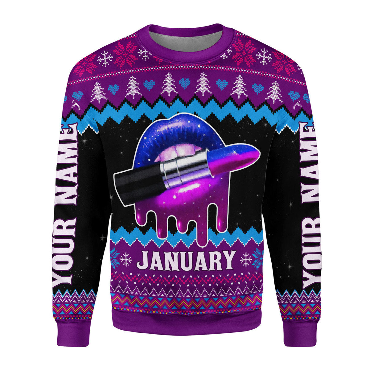 CustomsPig Personalized Tops January Girl All Over Printed