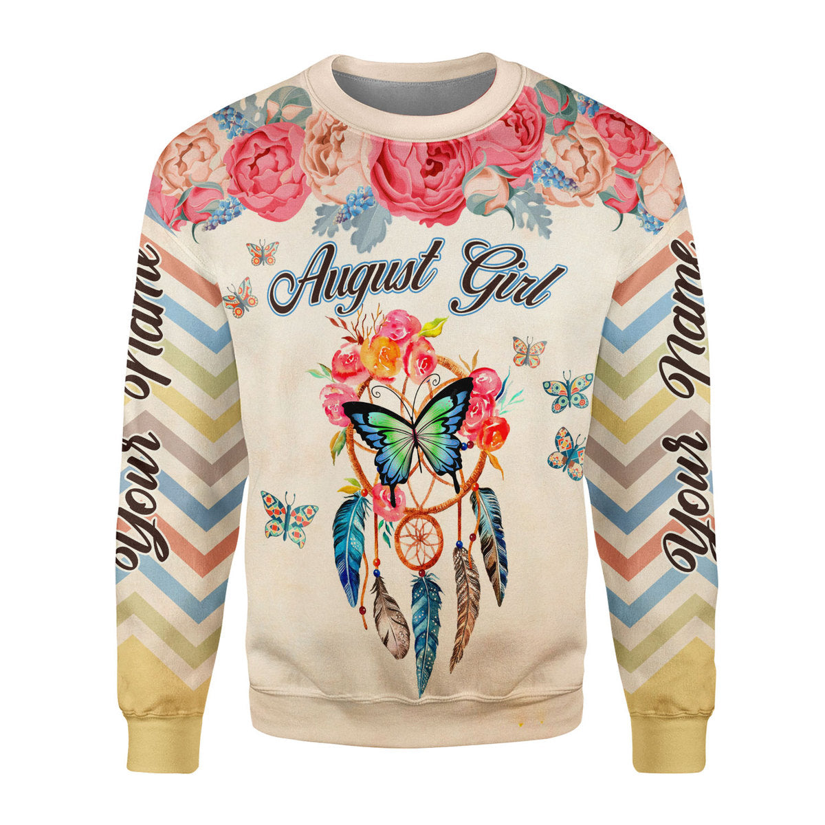 CustomsPig Personalized Tops August Girl All Over Printed