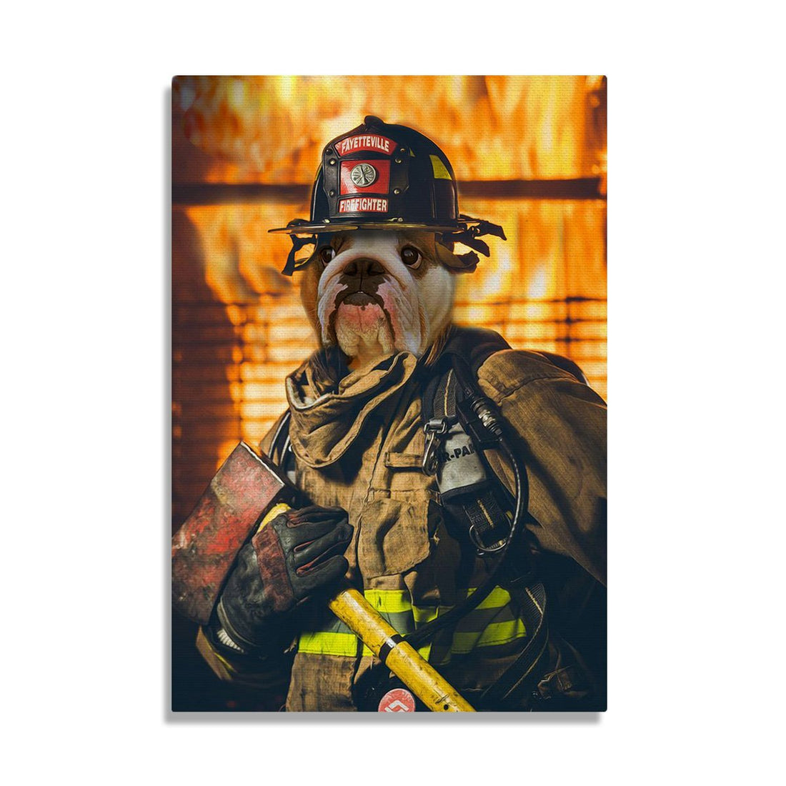 Customized Pet Canvas - The Firefighter