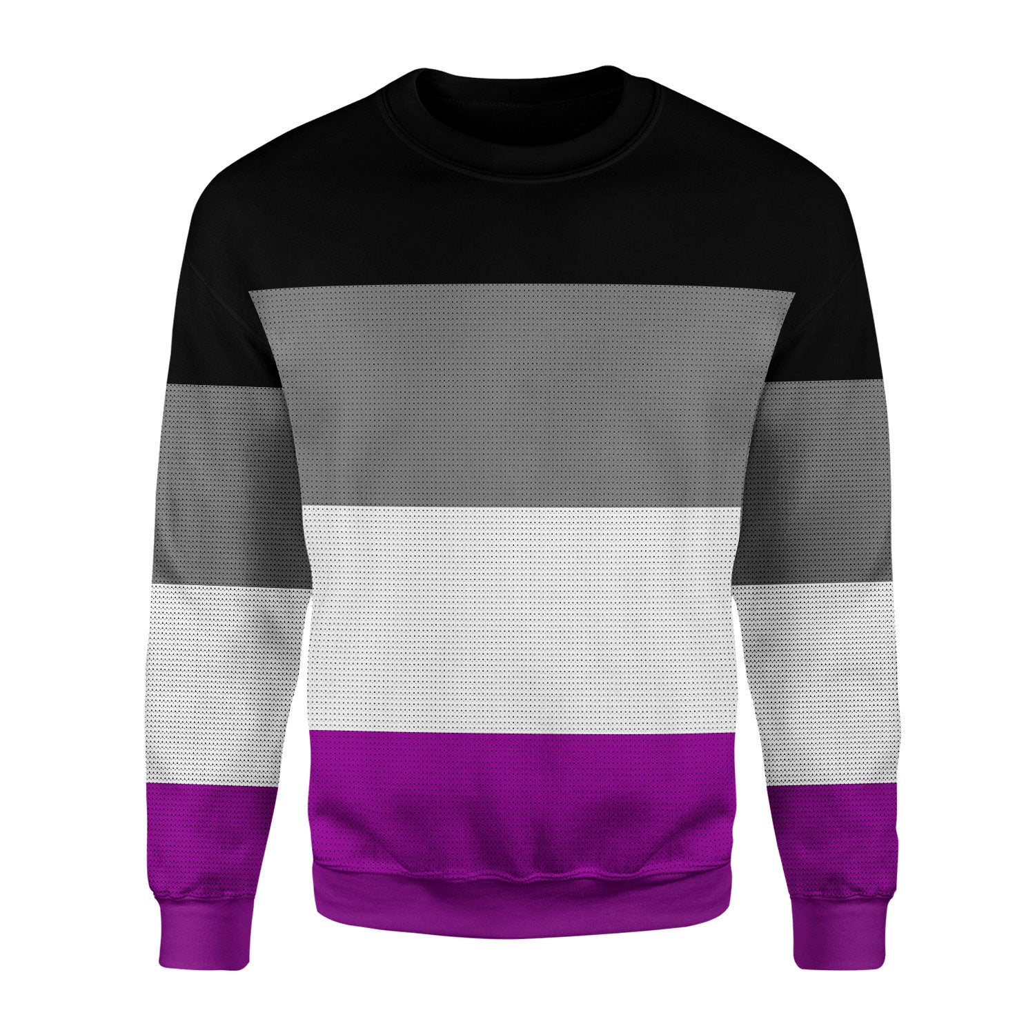 Customspig Christmas Sweater Asexual Pride Flag 3D Apparel