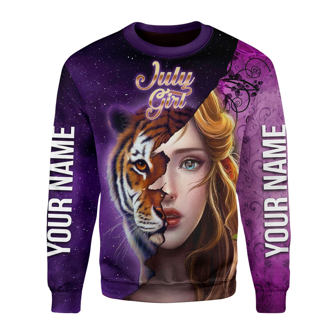 CustomsPig Personalized Ugly Sweater As A July Girl All Over Printed