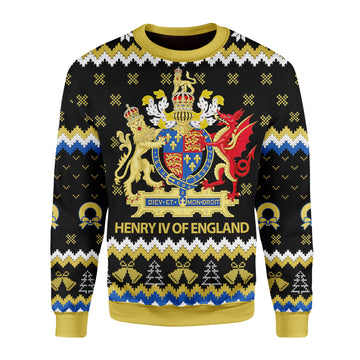 Customspig Christmas Sweater Coat Of Arms Henry IV 3D Apparel