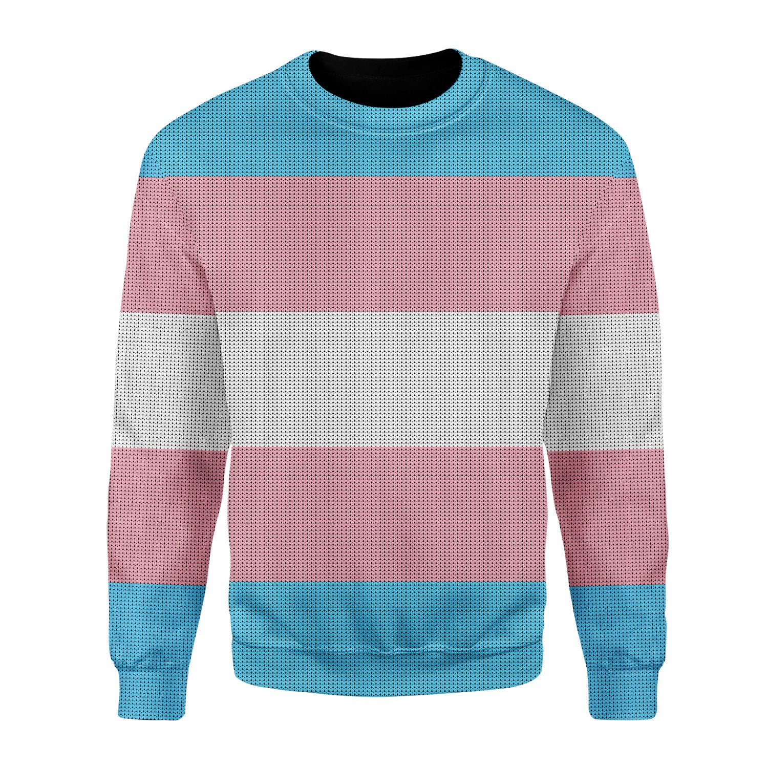 Customspig Christmas Sweater Transgender Flag 3D Apparel