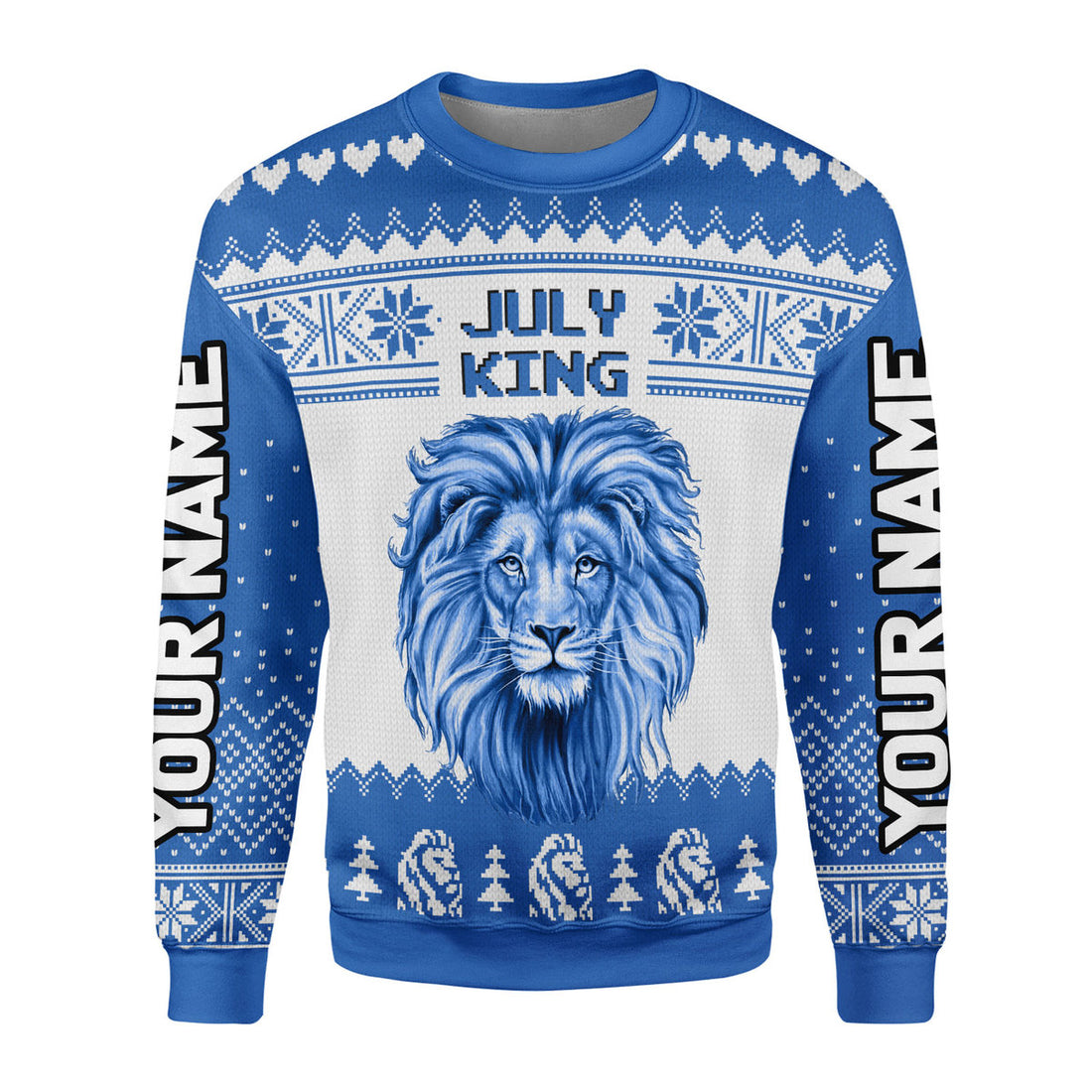 CustomsPig Personalized Ugly Sweater July Guy All Over Printed