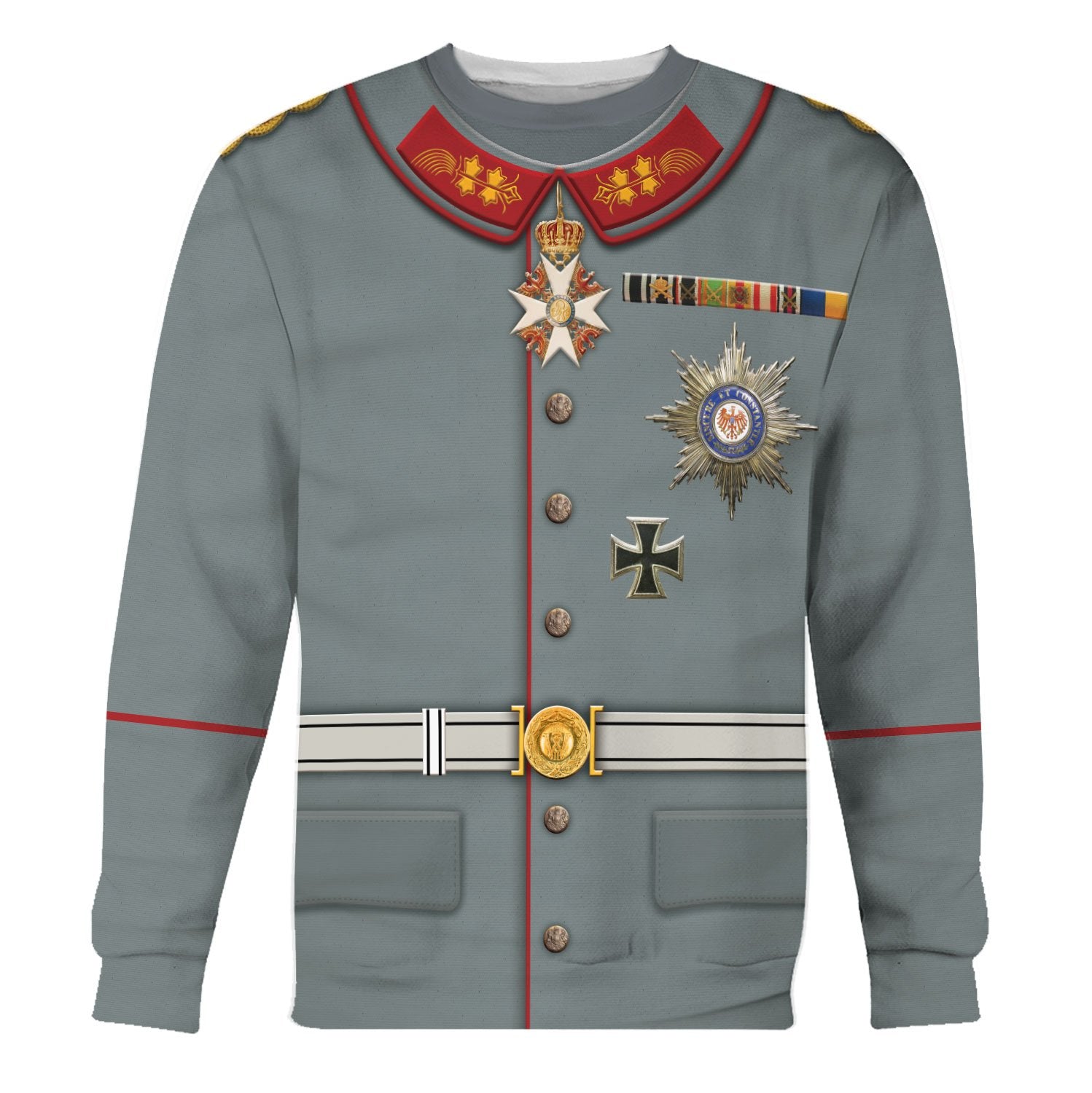 Wilhelm II Former German Emperor Fleece Long Sleeves