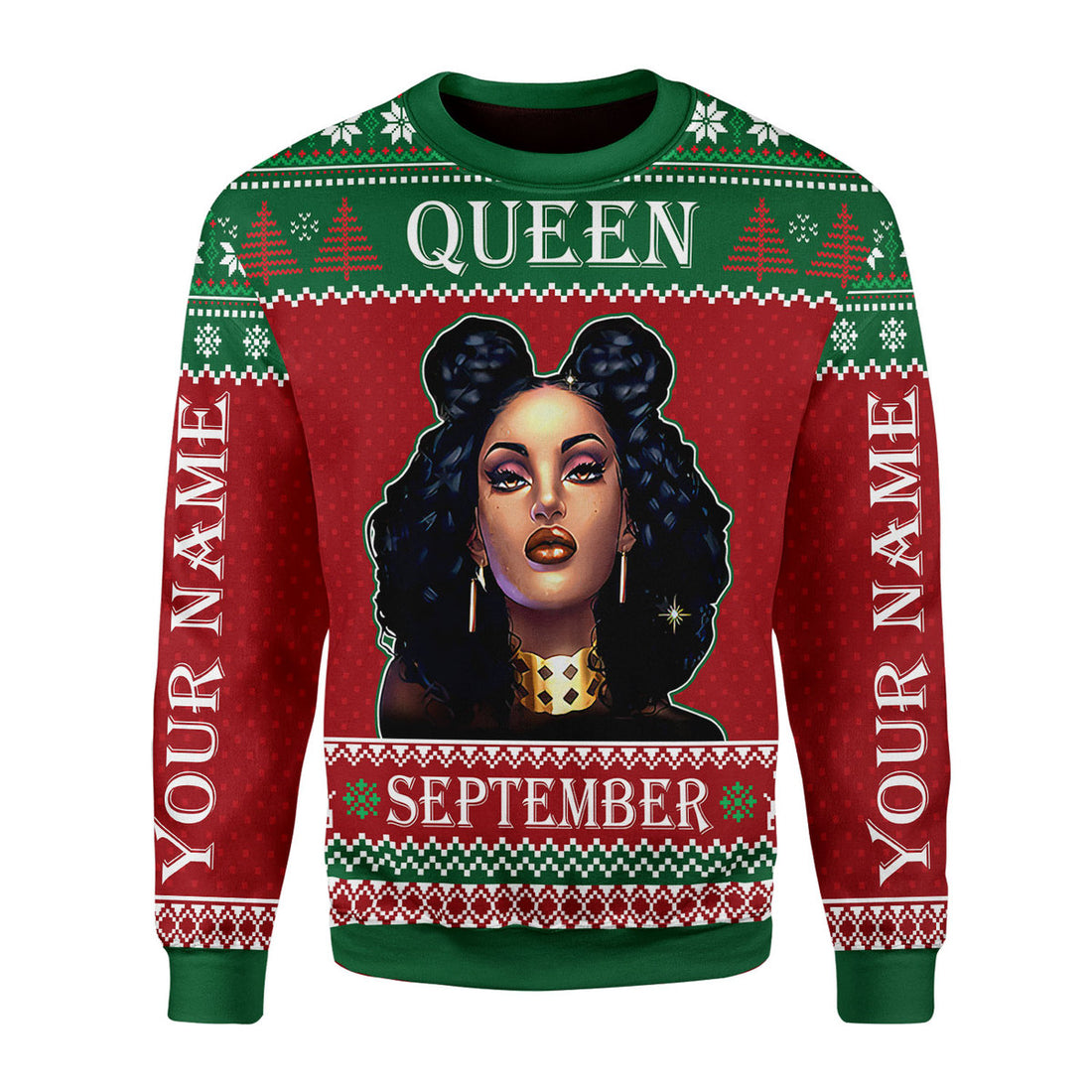 Customspig Personalized Sweatshirt September Girl All Over Printed