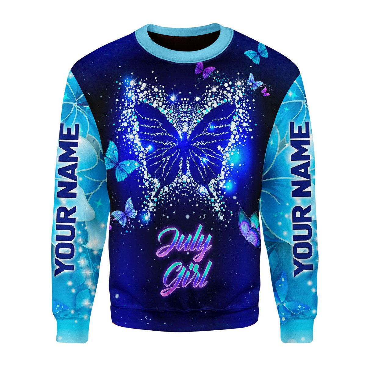 CustomsPig Personalized Ugly Sweater July Girl All Over Printed