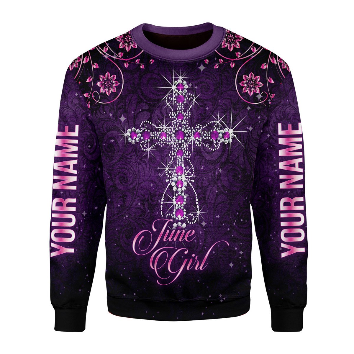 Personalized Tracksuit I Am A June Girl All Over Printed