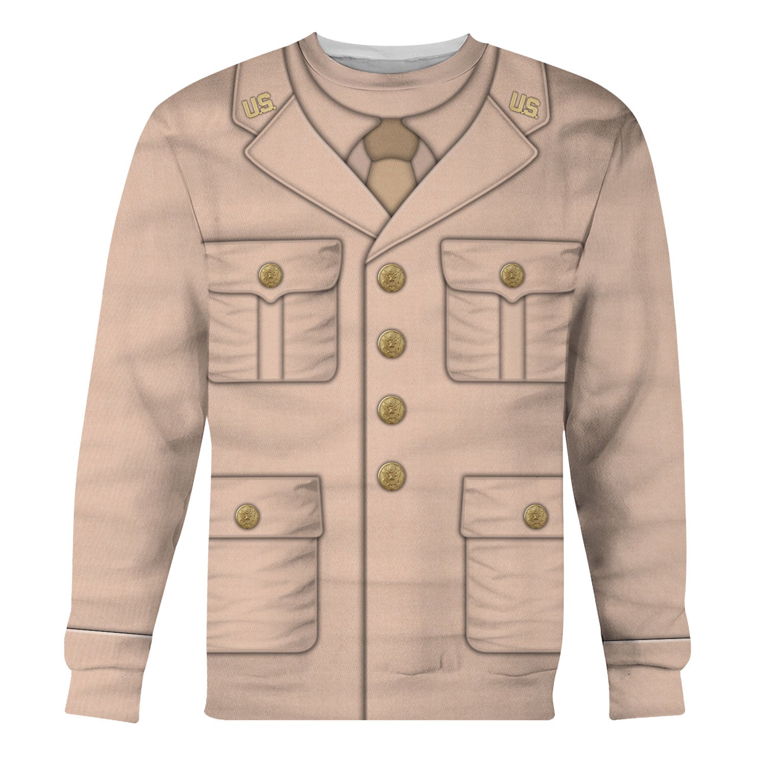 American Summer Uniform- Officer-Tan Visor Cap Hoodie Pullover Sweatshirt Tracksuit