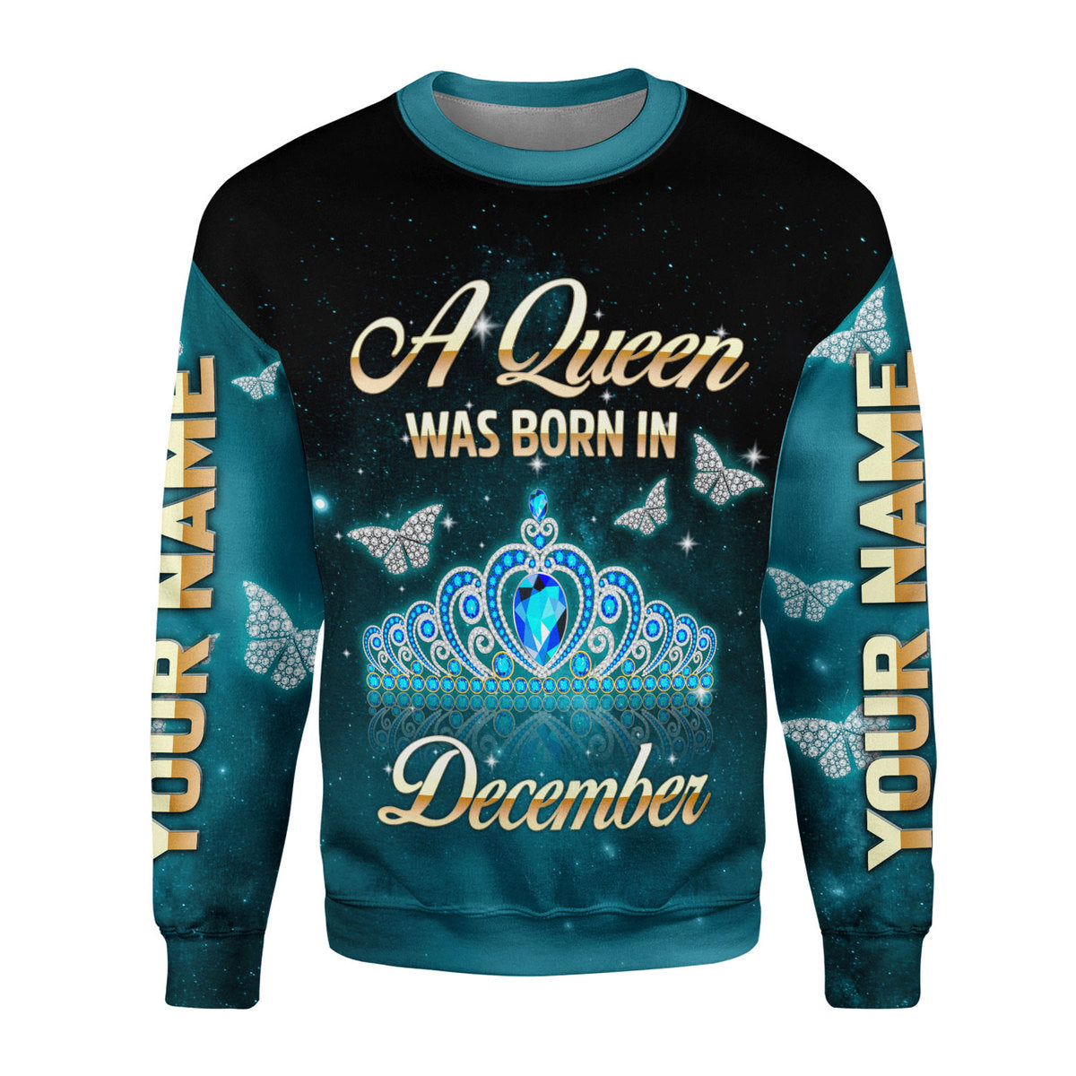 Personalized Tracksuit December Girl All Over Printed