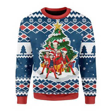 Customspig Christmas Sweater All I Want For Christmas Is Rock And Roll 3D Apparel
