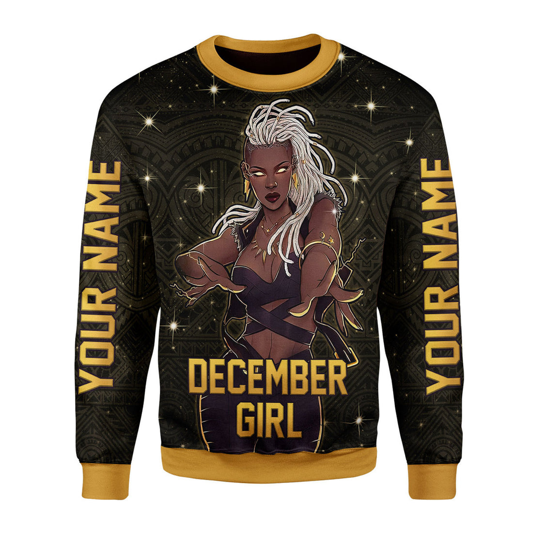 Customspig Personalized Ugly Sweater December Girl 3D Apparel