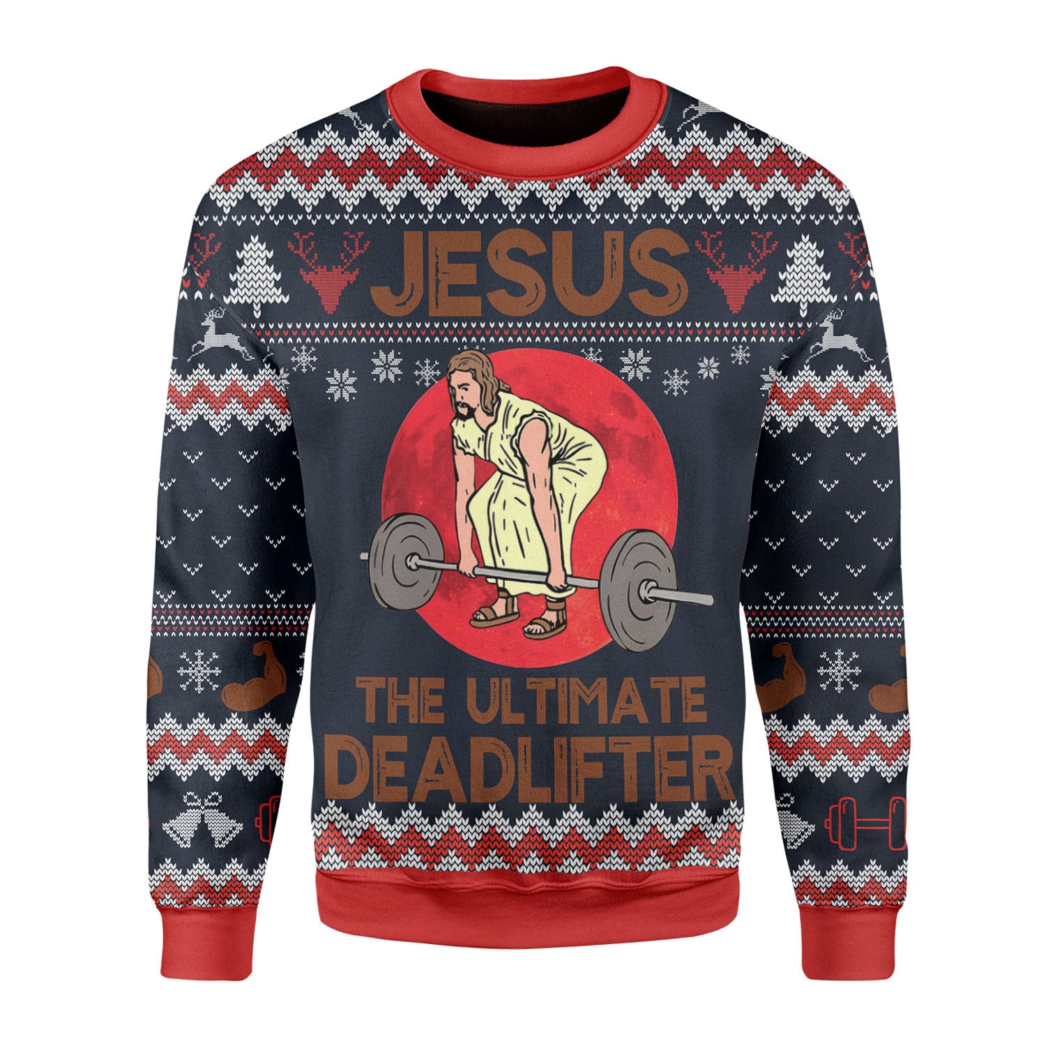 Customspig Christmas Sweater The Ultimate Deadlifter 3D Apparel