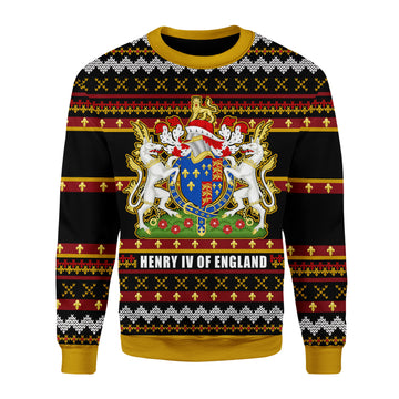 Customspig Christmas Sweater Coat Of Arms Henry VI 3D Apparel