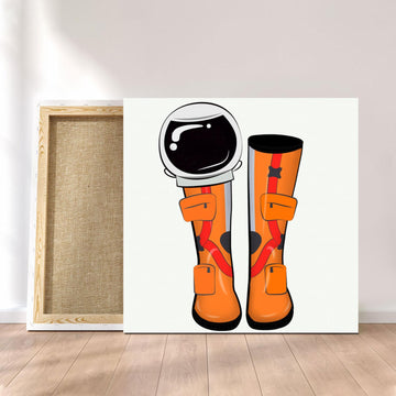 Customized Square Canvas Spacesuit NASA Astronauts Boots Style