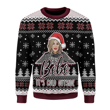 Customspig Christmas Sweater Bébé It's Cold Outside 3D Apparel