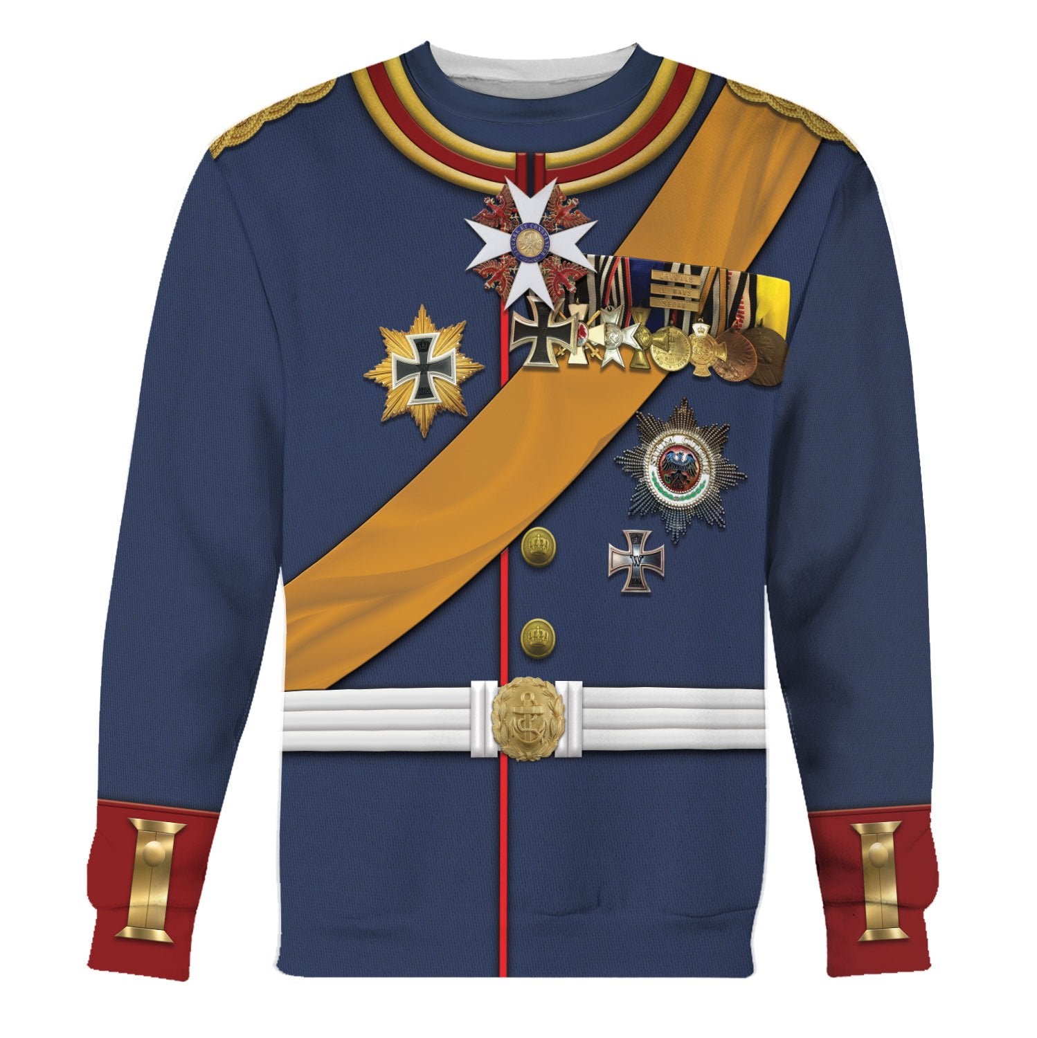 General Paul von Hindenburg (1847-1934) Fleece Long Sleeves