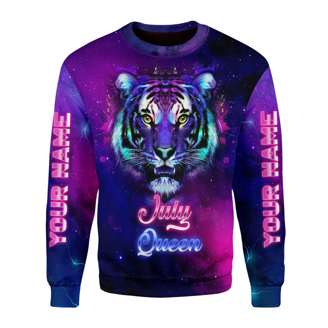 CustomsPig Personalized Ugly Sweater July Queen All Over Printed