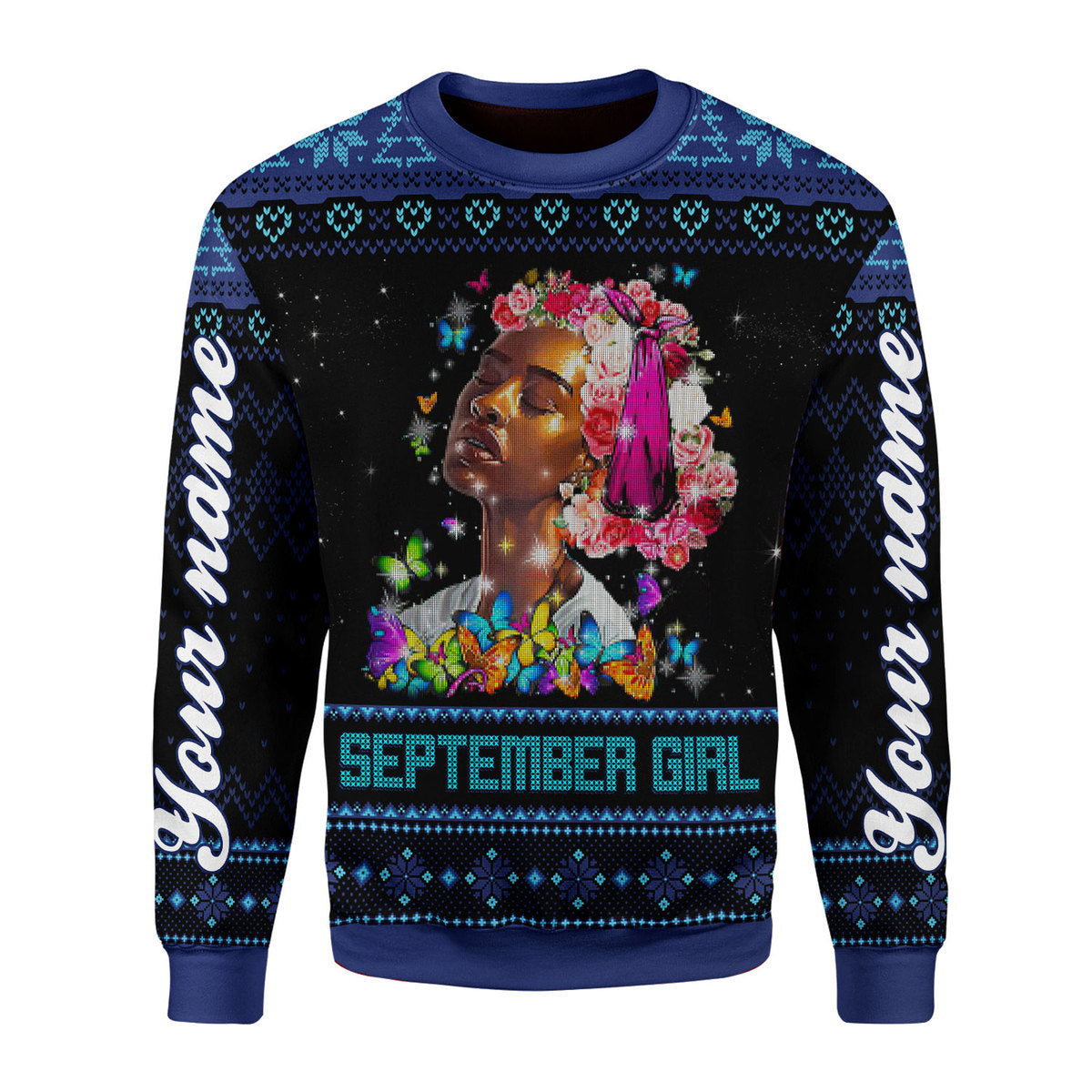 Customspig Personalized Sweatshirt September Girl I Am The Storm All Over Printed