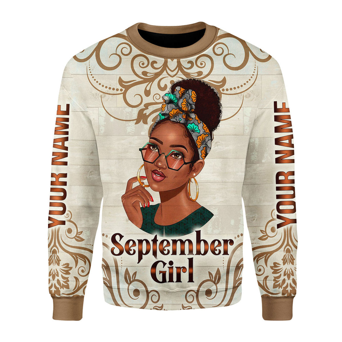 Customspig Personalized Ugly Sweater I'm A Sweet September Girl 3D Apparel