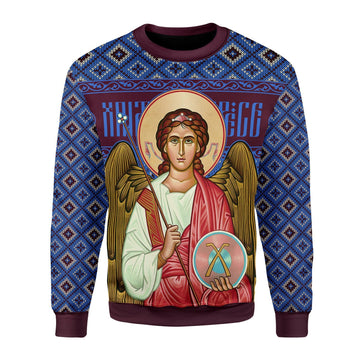 HumansBold Unisex Sweatshirt St. Archangel Michael 3D Apparel