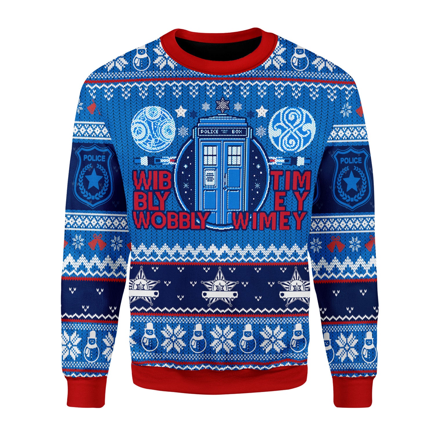 Customspig Christmas Sweater A Timey Wimey 3D Apparel